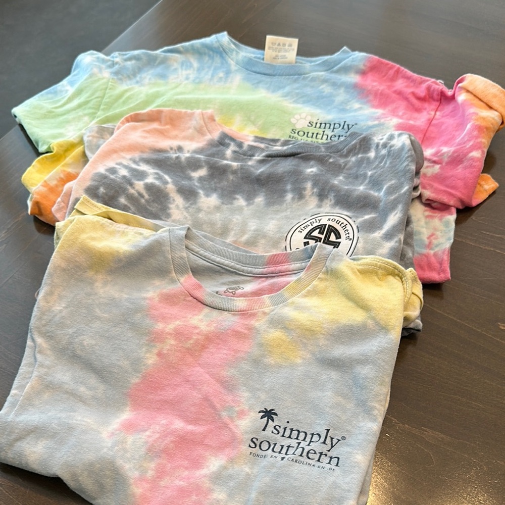 Simply Southern Kids Tie-Dye T-Shirts - Multicolor